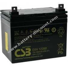 CSB Lead accumulator EVH12390 12V 39Ah cycle resistant