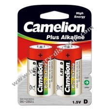 Battery Camelion Plus Alkaline LR20 Baby D Blister of 2