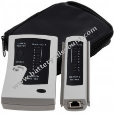 Network cable tester for check-up of CAT 5/6 network and ISDN connections