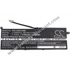 Battery compatible with Lenovo type 5B10H13100