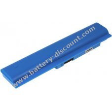 Battery for Samsung N310 series/ type AA-PL0TC6B 6600mAh Blau