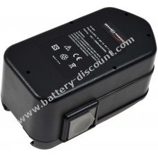 Battery for AEG cordless drill & driver BST 18STX 3000mAh NiMH