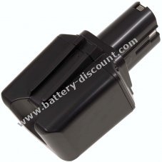 Battery for Bosch sheet metal shear / cutter GSC 9,6V NiMH tuber-shaped battery