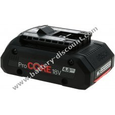 original Battery Bosch ProCORE18V for Bosch radio GML20 Professional 4,0Ah Li-Ion