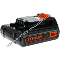 Black & Decker battery 18V 2.0Ah for 18V garden tools of the same 18 V class (BL2018) original