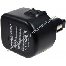 Rechargeable battery for Black & Decker type FIRESTORM A9266 1500mAh