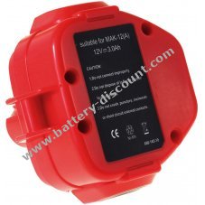 Battery for Makita drill 6214DWAE 3000mAh