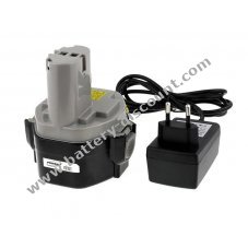 Battery for  Makita drill driver Allround-Line 6228DWE Li-Ion charger included 2000mAh