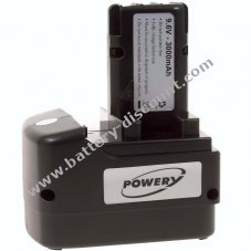 Battery for metabo Battery operated nut runner BST 9,6 Impuls 3000mAh NiMH