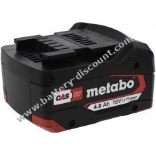 Battery for battery-powered drill driver Metabo 6.02104.50 BS18LT Q 18V Li-ion  4,0Ah original