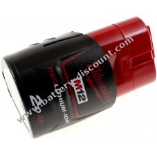 Battery for Milwaukee type 4932430064 Red original