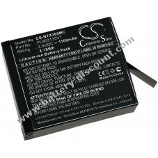 Battery compatible with Insta360 type PL903135VT-S01