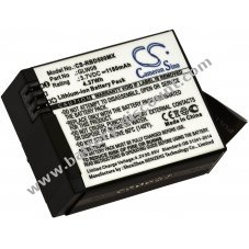 Battery suitable for ActionCam Rollei 500 / 500 Sunrise / Type GLW08