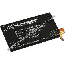 Battery compatible with Blackberry type TLp035B1