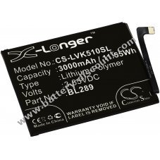 Battery compatible with Lenovo type BL289