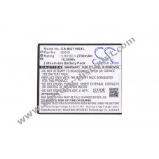 Battery for Motorola type SNN5967B