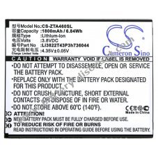 Battery for smartphone ZTE type Li3822T43P3h736044