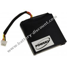 Battery for GPS Navigation TomTom Via Live 120 / type KM1