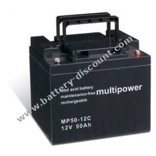Powery lead-acid battery (multipower) for electric wheelchair Shoprider Sprinter XL4 deep cycle