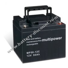 Powery lead-acid battery (multipower) for electric wheelchair Meyra Ortopedia Eurostar deep cycle