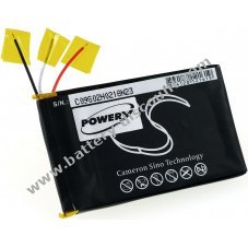 Battery for MP3 player Sony NZW-ZX1 / type US453759