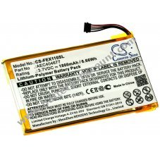 Battery suitable for audio, MP3 player FiiO X1 II / FX1221 / type AEC404677