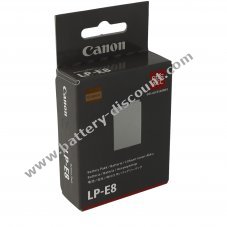 Battery for  Canon type  LP-E8