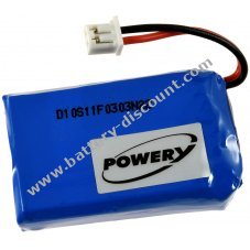 Battery for remote trainer (receiver) Dog collar Dogtra Edge / Edge RT / Type BP-74RE (not original)