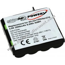 Battery for Compex muscle stimulator Fit 3.0 / MI-Fitness / type 4H-AA1500
