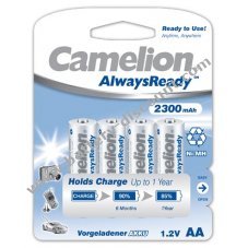 Camelion HR6 Mignon AA AlwaysReady 4 pack 2300mAh