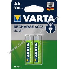 Battery Varta AA size (LR6) 800mAh NiMH (not packaged)