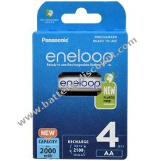 Panasonic eneloop AA AA HR6 HR-3UTGB 2000mAh NiMH 4-pack