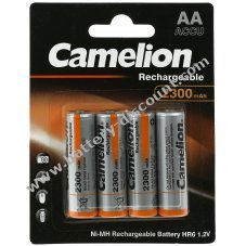 Camelion HR6 AA Mignon battery for mouse, remote control, photo camera, shaver etc. 2300mAh 4pcs blister