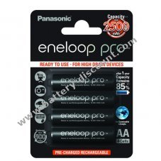 Panasonic eneloop Pro BK-3HCDE/4BE 2500mAh 4-pack