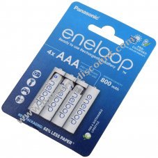 Panasonic eneloop Ready-to-Use AAA Micro battery, rechargeable battery 800mAh NiMH 4 pack