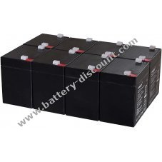 Powery lead-gel battery for USV APC Smart-UPS SMT3000RMI2U 5Ah 12V