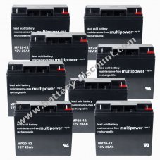 Powery lead-acid battery  (multipower) for USV APC Smart-UPS SUA5000RMI5U 20Ah (also replaces 18Ah)