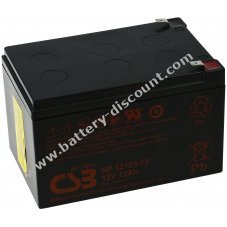 CSB Standby lead acid battery suitable for APC Smart UPS SU1000RMINET 12V 12Ah