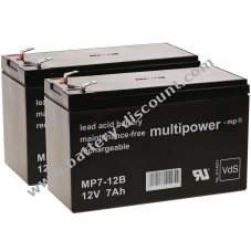 Spare battery (multipower) for UPS APC Smart-UPS SMT750I 12V 7Ah (replaces 7,2Ah)