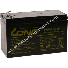 KungLong Lead gel battery for UPS APC Back-UPS BK350-GR 9Ah 12V (replaces also 7,2Ah / 7Ah)
