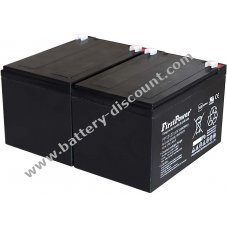 FirstPower lead-gel battery for USV APC RBC 6 12Ah 12V VdS