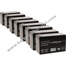 Spare battery (multipower) compatible with UPS APC RBC105 12V 7Ah (replaces 7,2Ah)