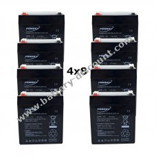Powery Lead gel battery 12V 6Ah for APC Smart-UPS SURT10000RMXLI