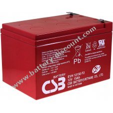 CSB lead-acid battery EVH12150 12V 15Ah stable cycle