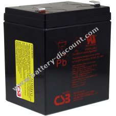 CSB high current lead-acid battery HR1221WF2 12V 5,1Ah