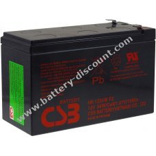 CSB High current lead battery HR1234WF2 replaces APC RBC 110 12V 9Ah
