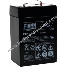 FIAMM replacement battery for lamp Johnlite vacuum cleaner Johnlite vacuum cleaner halogen lamp 6V 4 5Ah