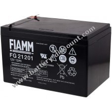 FIAMM replacement battery for solar collector, man lift, cleaning machines, emergency lighting, alarm system 12V 12Ah