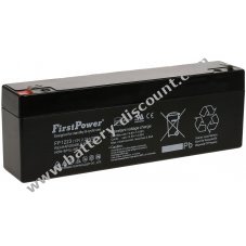FirstPower Lead gel battery FP1223 replaces Multipower MP2.3-12, MP2.2-12 VdS 12V 2.3Ah