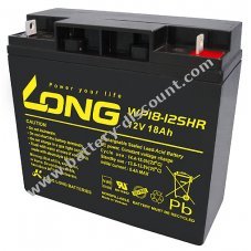 KungLong lead-acid battery  WP18-12SHR VdS replacement for FIAMM type FG21803